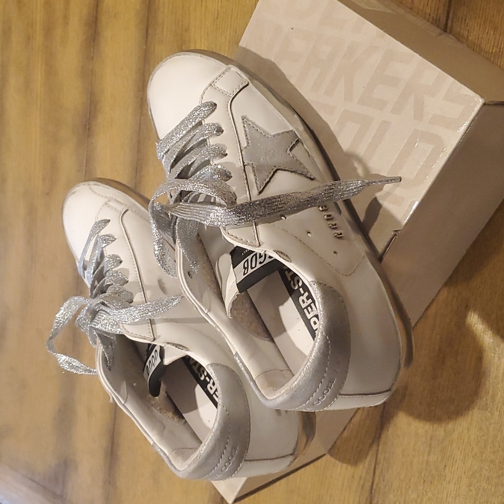 Golden Goose Super-Star white and silver - Picture 5 of 6